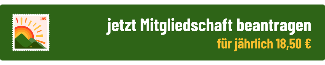 jetzt Mitglied werden - für jährlich 18,50 €
