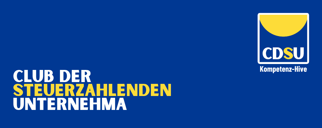 Banner: CDSU - Club der steuerzahlenden Unternehma